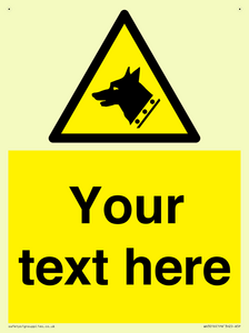 Custom Warning: Guard dog